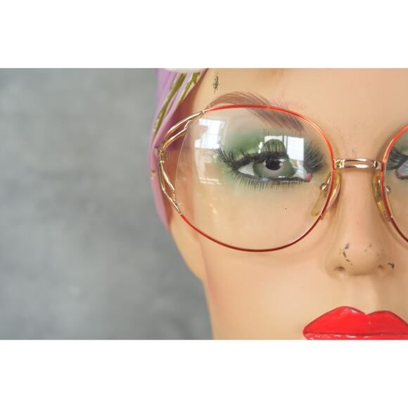 Vintage Eyeglass Frames 1990s By Oleg Cassini Semi Round Grandma Chic Retro main image 7